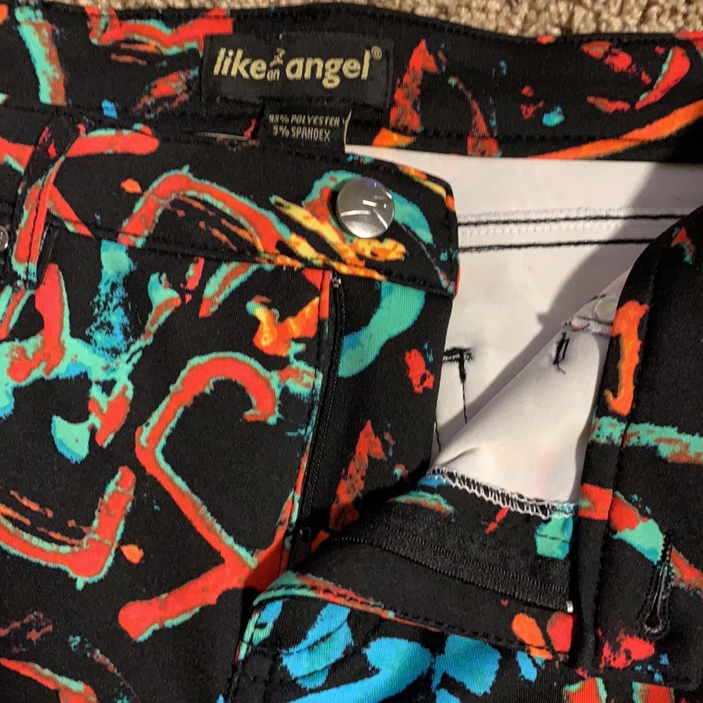 Black Paint Pants 🧡🖤❤️ - Picture 4 of 7